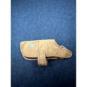 Carhartt Firm Duck Dog Chore Coat Medium Brown Insulated Quilted Lined Pockets